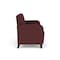Lesro Siena Lounge Reception 2 Seat Tandem Seating No Center Arm, Walnut, RF Nebbiolo Upholstery SN2101 - alternate 3